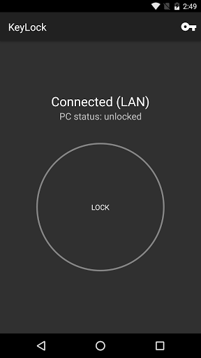 Android application KeyLock screenshort