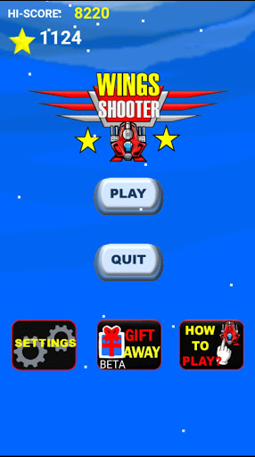 Android application Wings Shooter screenshort