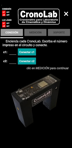 Android application CronoLab screenshort