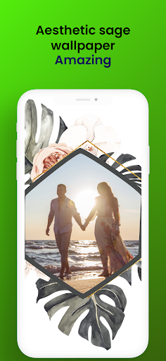 Android application Sage green wallpaper screenshort