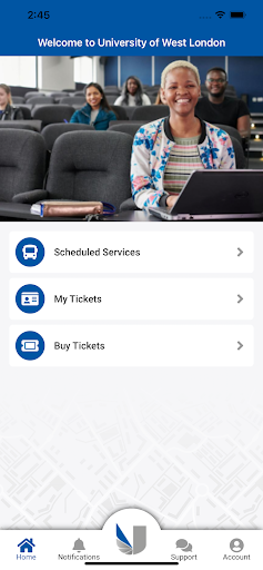Android application UWL Travel screenshort