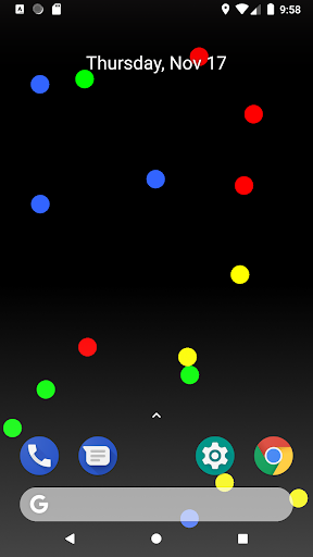 Android application Moving Balls Live Wallpaper screenshort