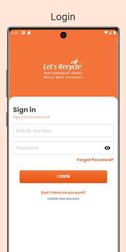 Lets Recycle - Corporate App Screen 2