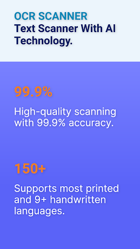 Android application AI OCR - Text Scanner screenshort