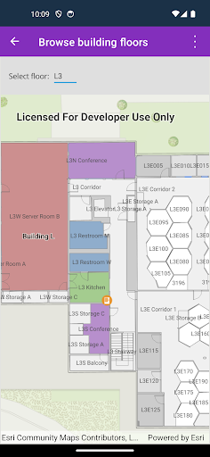 Screenshot of ArcGIS Maps .NET MAUI Samples