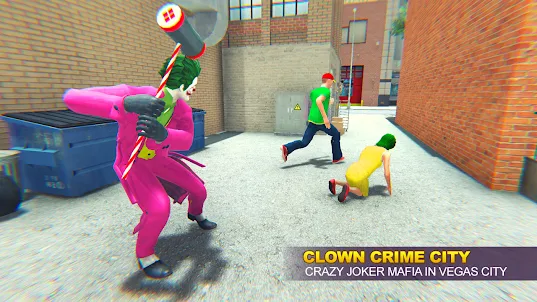 Clown Crime City Mafia: Bank Robbery Game