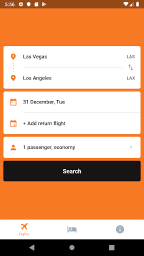 FullTravel App Flights hotels Screen 2