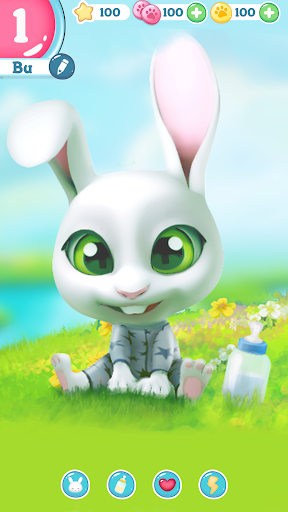Bu le lapin virtuel - Animal de compagnie virtuel  APK MOD (Astuce) screenshots 1