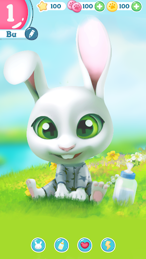 Bu Bunny - Cute pet care game 3.0 screenshots 1