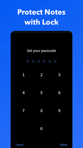 Screenshot of UpNote - notes, diary, journal