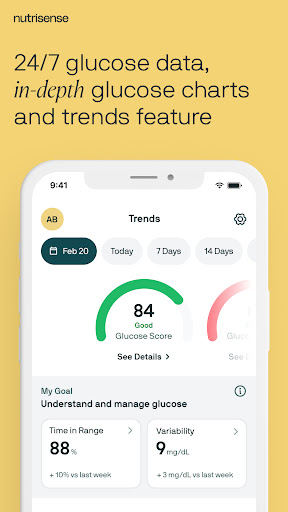 Screenshot of Nutrisense
