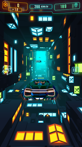Neon Flytron: Cyberpunk Racer 1.9.3 screenshots 1