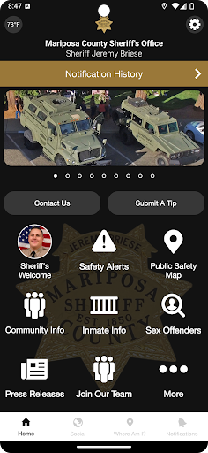 Android application Mariposa County Sheriff Office screenshort