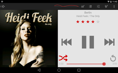 Screenshot 8 Light Red Skin - Rocket Player android