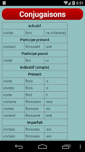 Zrzut ekranu z programu Trener czasowników francuskich Pro