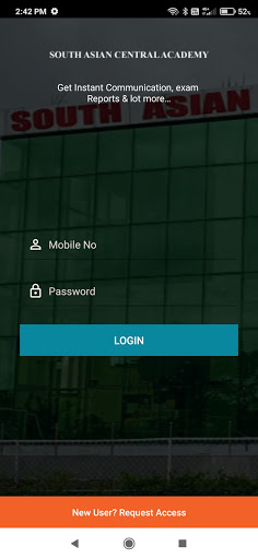 Android application South Asian Central Academy screenshort