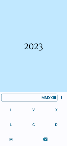 Roman Numerals Converter Screen 2