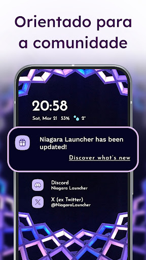 Niagara Launcher Ecrã inicial