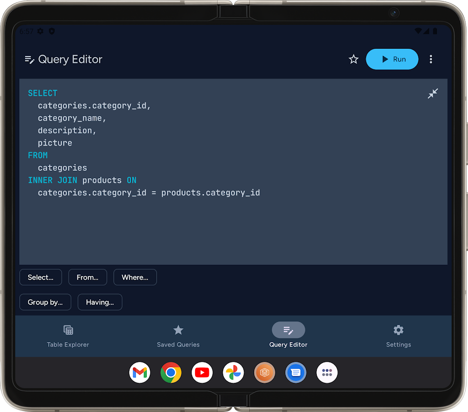#7. Selectable - PostgresQL Client (Android) 由: Selectable Software
