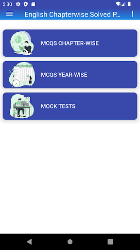 Android application English Chapterwise Test Prep screenshort