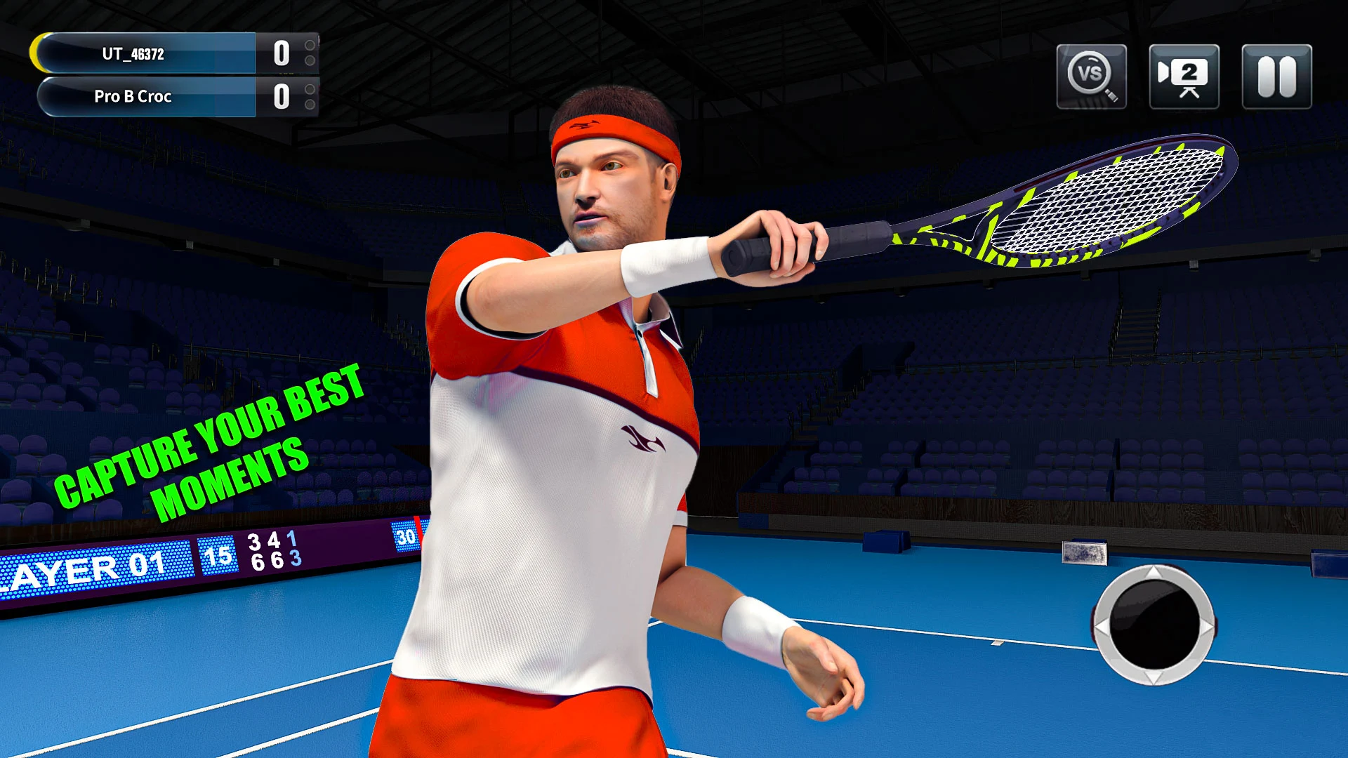 Permainan bulutangkis tenis 3D