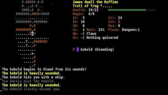 Dungeon Crawl:SS (ASCII) Screenshot