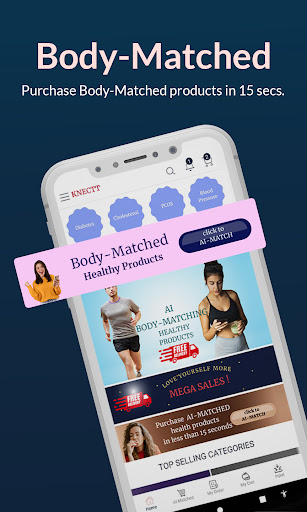 Android application KNECTT health marketplace screenshort