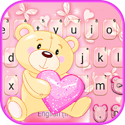 Teddy Bear Love Keyboard Background