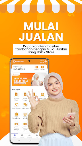 Android application Bang Black Store: Pulsa & PPOB screenshort