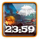 Halloween Weather Clock Widget icon