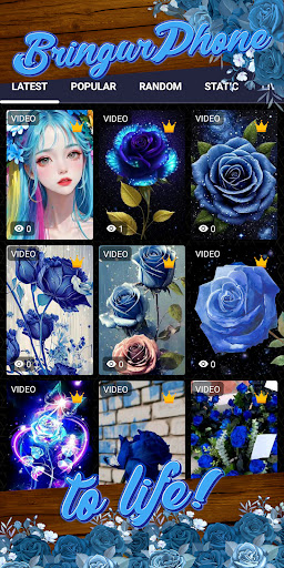 blue rose wallpaper Screenshot 2 - AppWisp.com