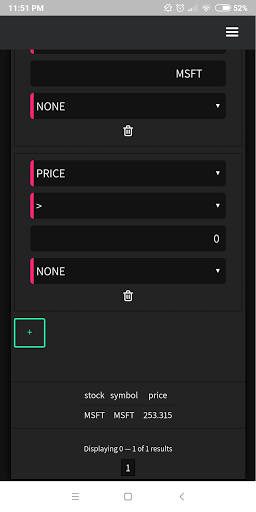 Alphalerts Screen 2