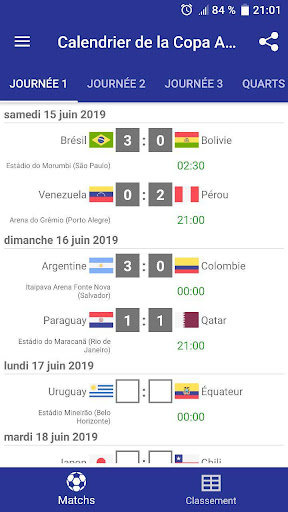 Aperçu de l'application