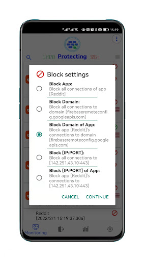 Fiwalld non-root firewall Screen 3