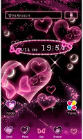 screenshot of Bubble Hearts Wallpaper Theme