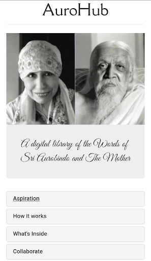 AuroHub - Sri Aurobindo and Th Screen 2