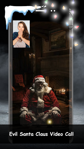 evil santa claus video call Screen 2