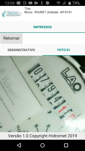 Hidromet consumo de água