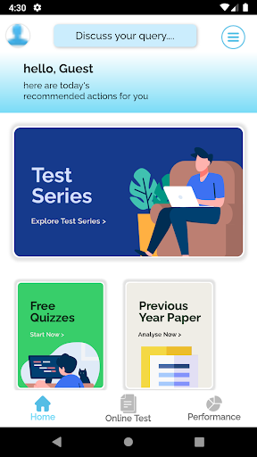 Android application Dronacharya screenshort