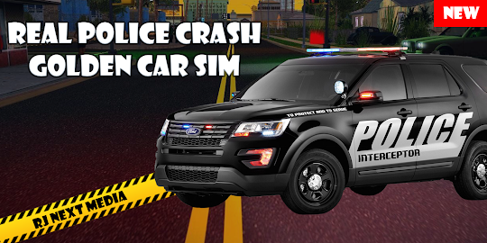 Real Police Crash Golden Car