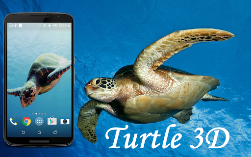Android application Turtle 3D Live Wallpaper screenshort