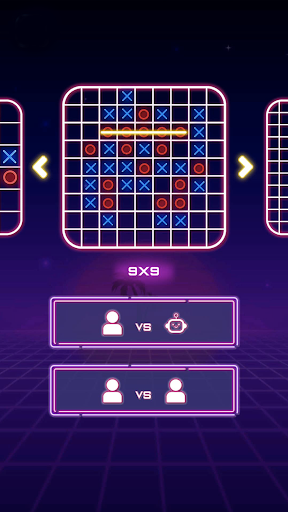 Tic Tac Toe Glow - XO 2 PLAYER Screen 2