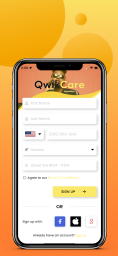 QwikCare User Screen 2