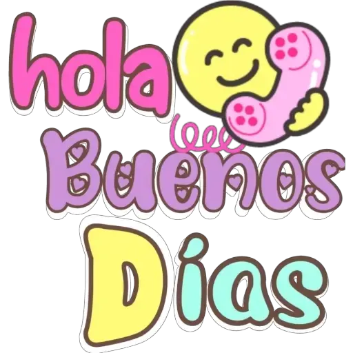 pegatinas de buenos dias logo