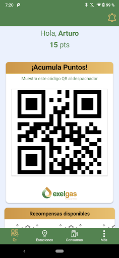 Android application Lealtad EXELGAS screenshort