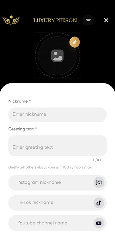 Luxury Person Screen 3