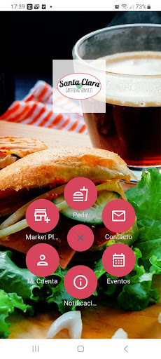 Android application Santa UPO Cafetería screenshort