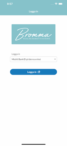 Android application Bromma Husläkarmottagning screenshort