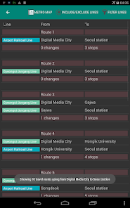 Captura de Pantalla 14 Seoul Subway Route Planner android
