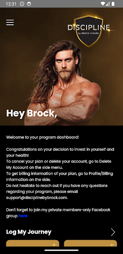Android application Discipline, by Brock O’Hurn screenshort